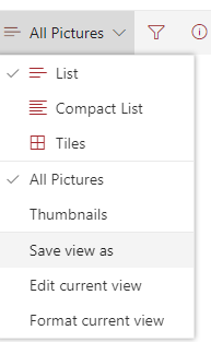 Sharepoint Picture Library - possible to change default Tiles to List ...