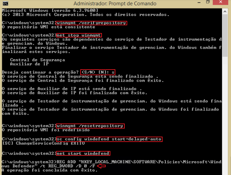 Falha ao atualizar o Windows Defender - Código de erro -2145107924