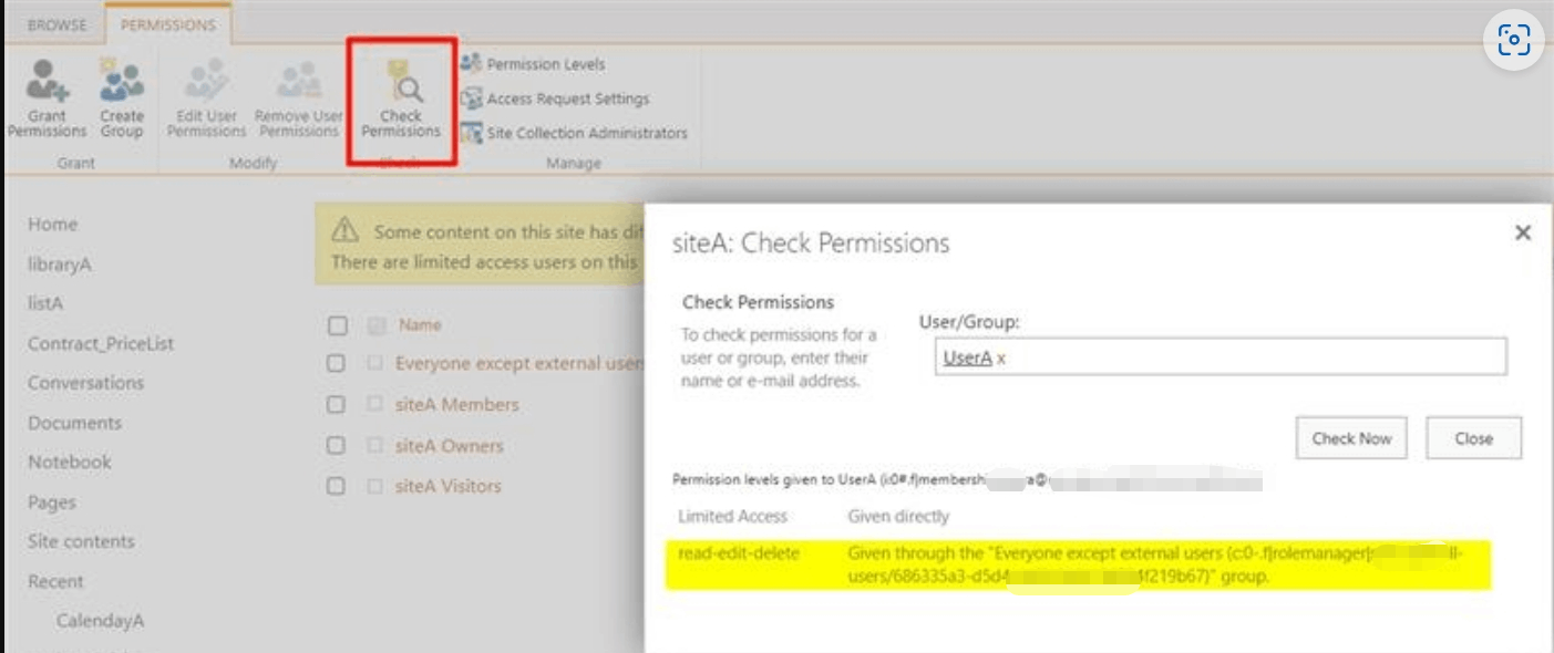 Granted access to a file - the user was able to get access to the whole ...