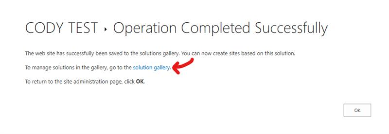 How to update a SharePoint site template - Microsoft Q&A