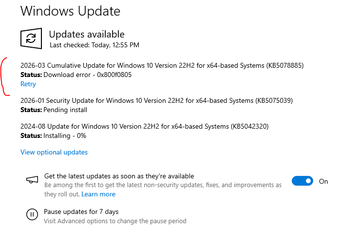 update