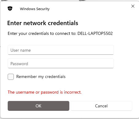 Network Credentials