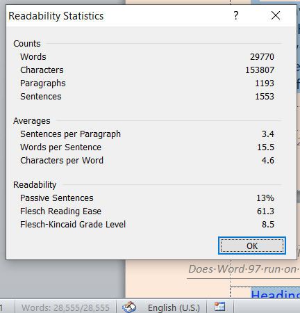 Discrepancy between Page word count and Editor Document Stats ...