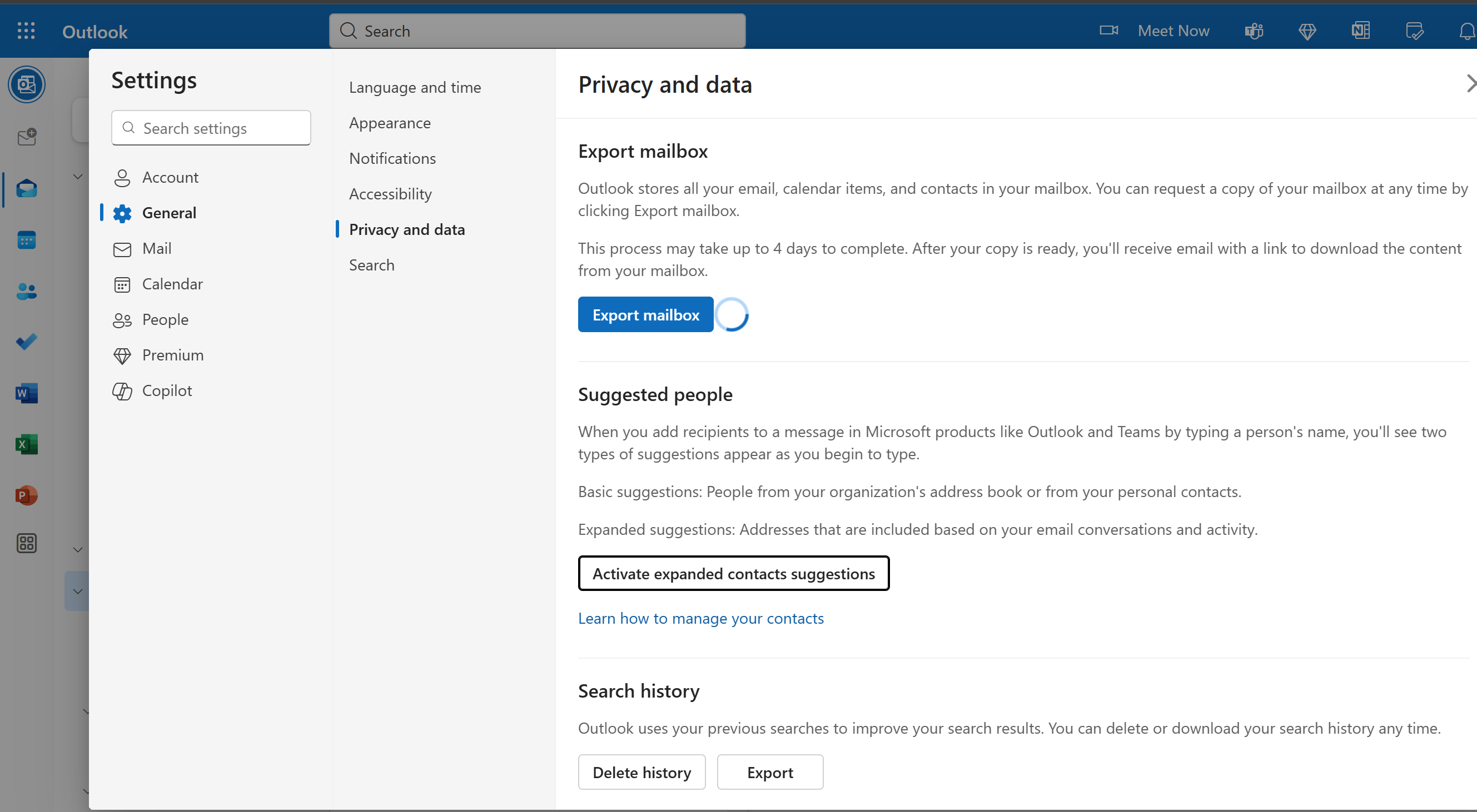 Outlook Webmail Contact suggestion is not populating - Microsoft Q&A