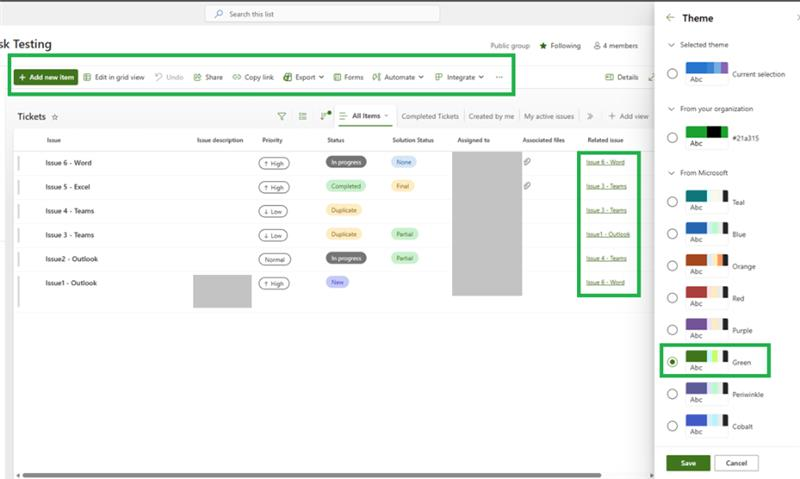 sharepoint 365 change color of link font - Microsoft Q&A