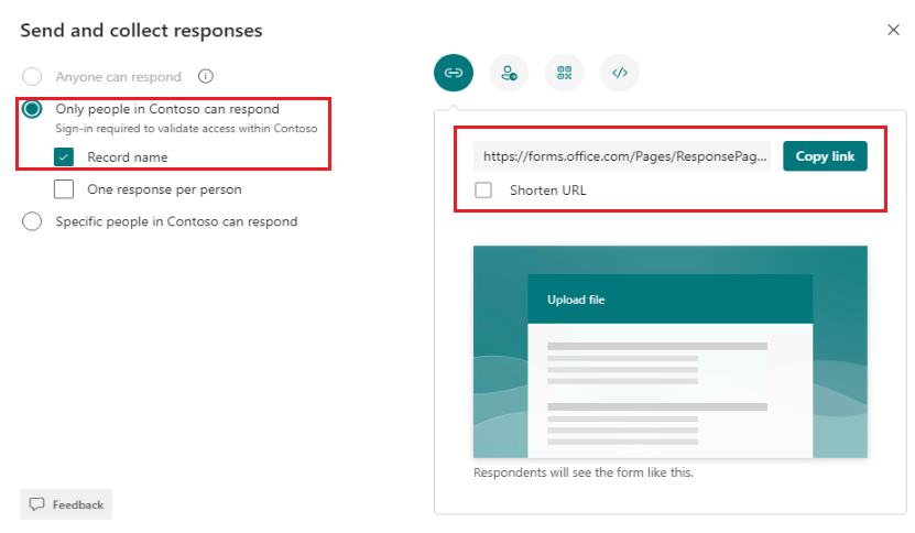 Can a user without a SharePoint license upload a file in Microsoft Form ...