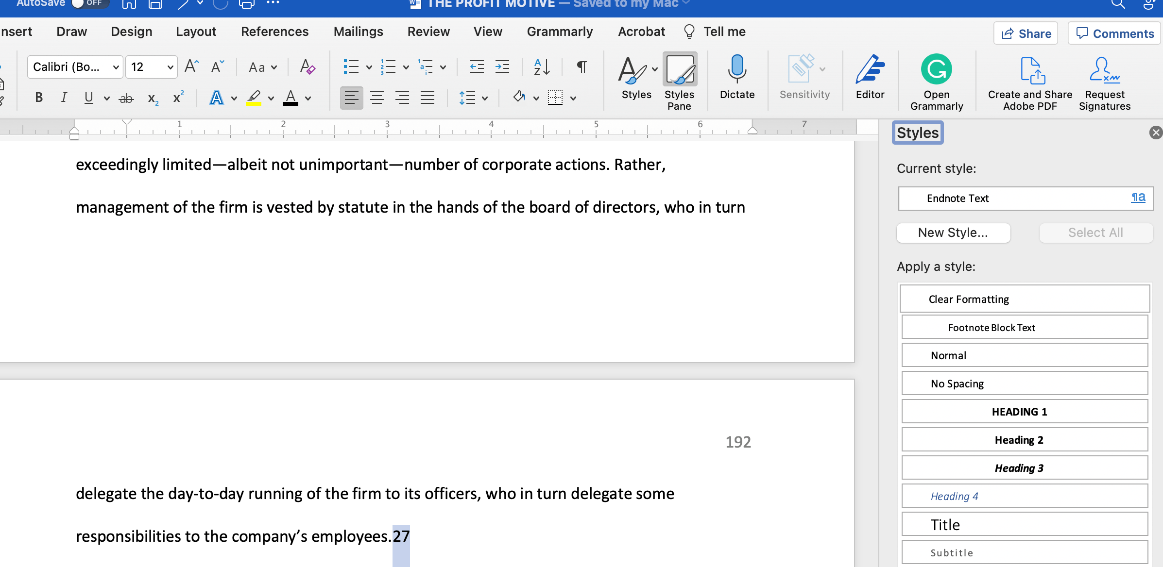 Microsoft Word did something really weird to my endnotes and footnotes ...