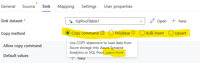 Is it possible to use synapse to copy tables from SQL server into a ...