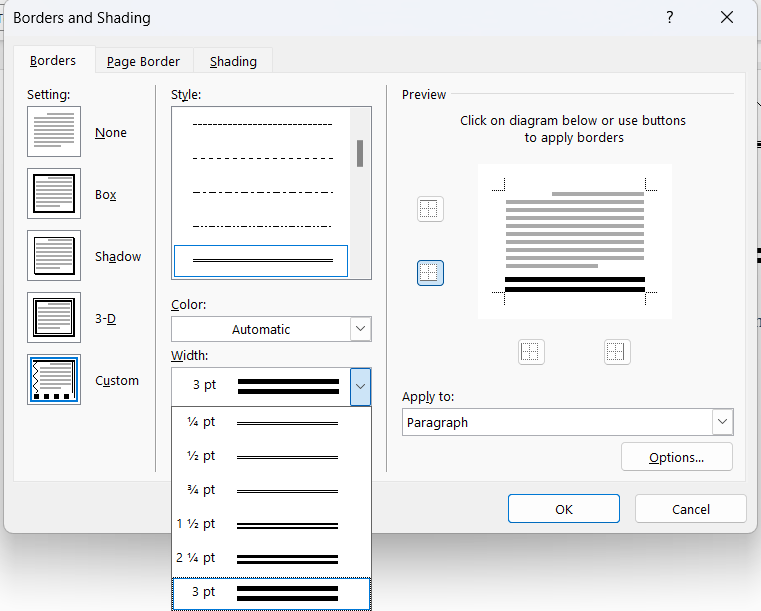 Cannot Create Divider Line in Word with Equals Sign - Microsoft Q&A