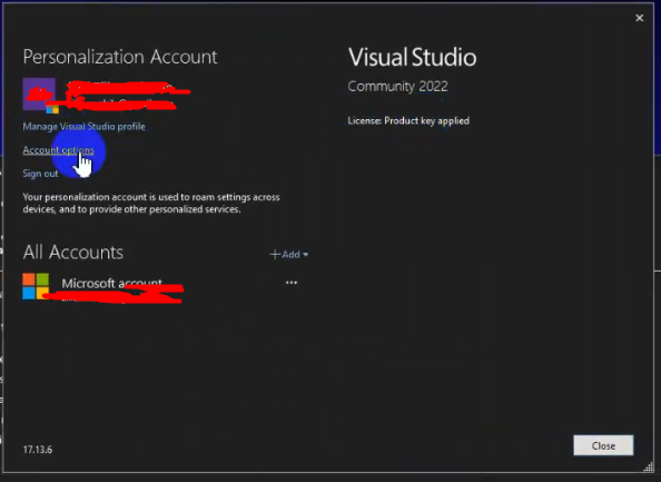Visual studio error