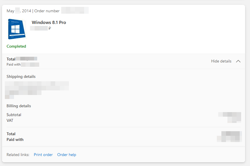 Can't find my Windows product key in my order list - Microsoft Q&A
