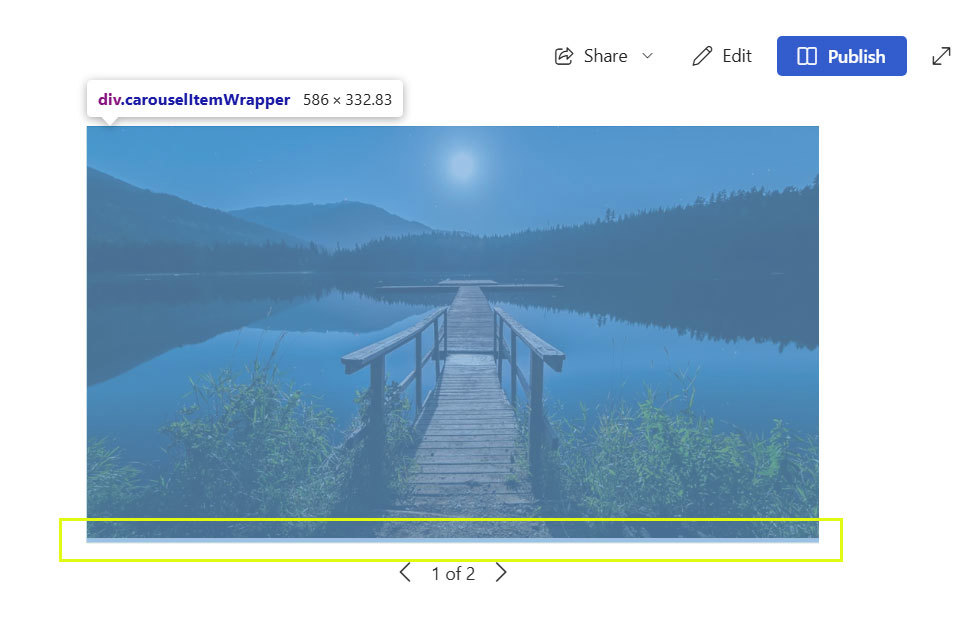 How to remove extra line at the bottom of Image Gallery webpart ...