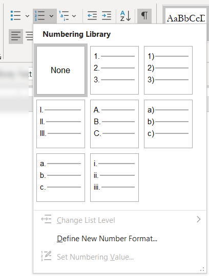 Bullets and Numbering - Microsoft Q&A