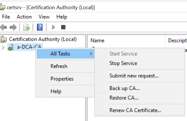 Renewing Clustered Certificate authority - Microsoft Q&A