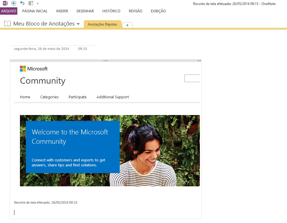 Problema ao Copiar Imagens do Onenote Web para outro lugar - Microsoft Q&A