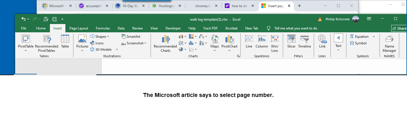 insert page number in WORD cropped annitated
