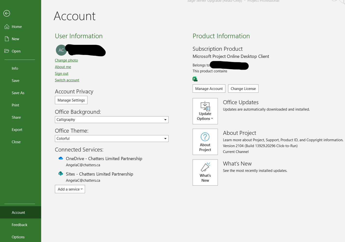 Missing SYNC WITH SHAREPOINT option in Microsoft Project - Microsoft Q&A