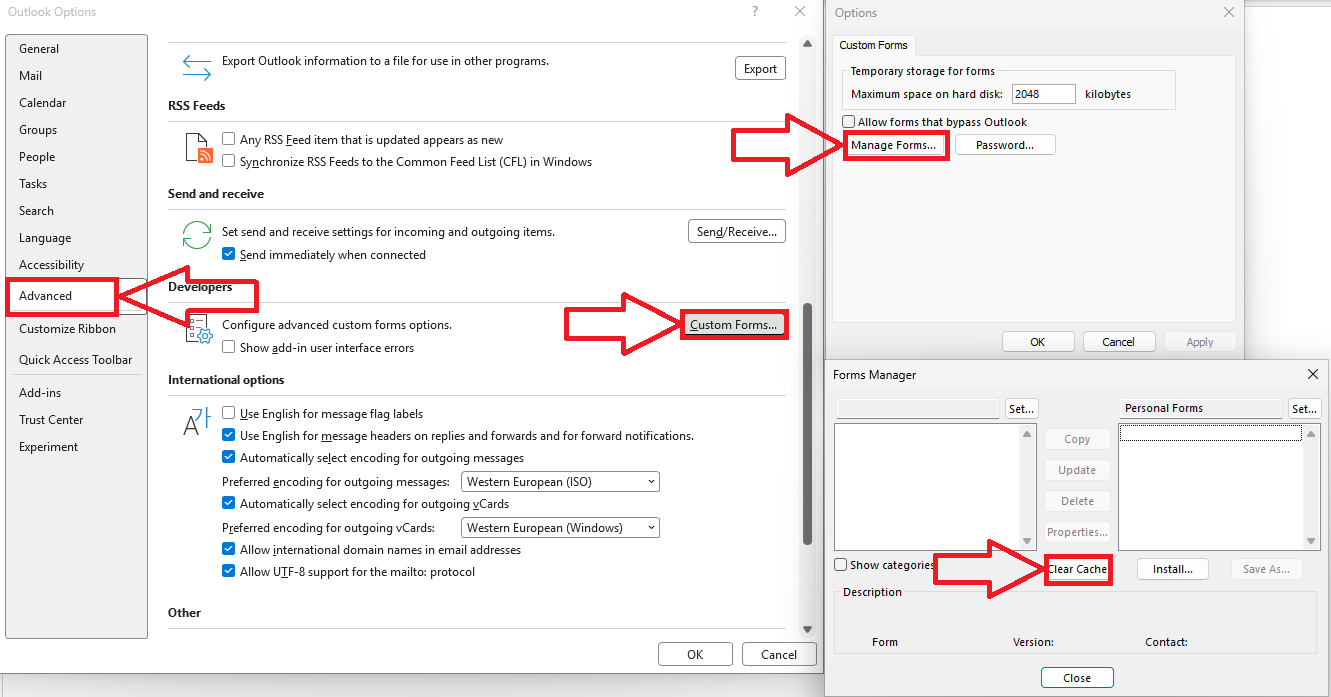 Outlook not opening contact forms - Microsoft Q&A