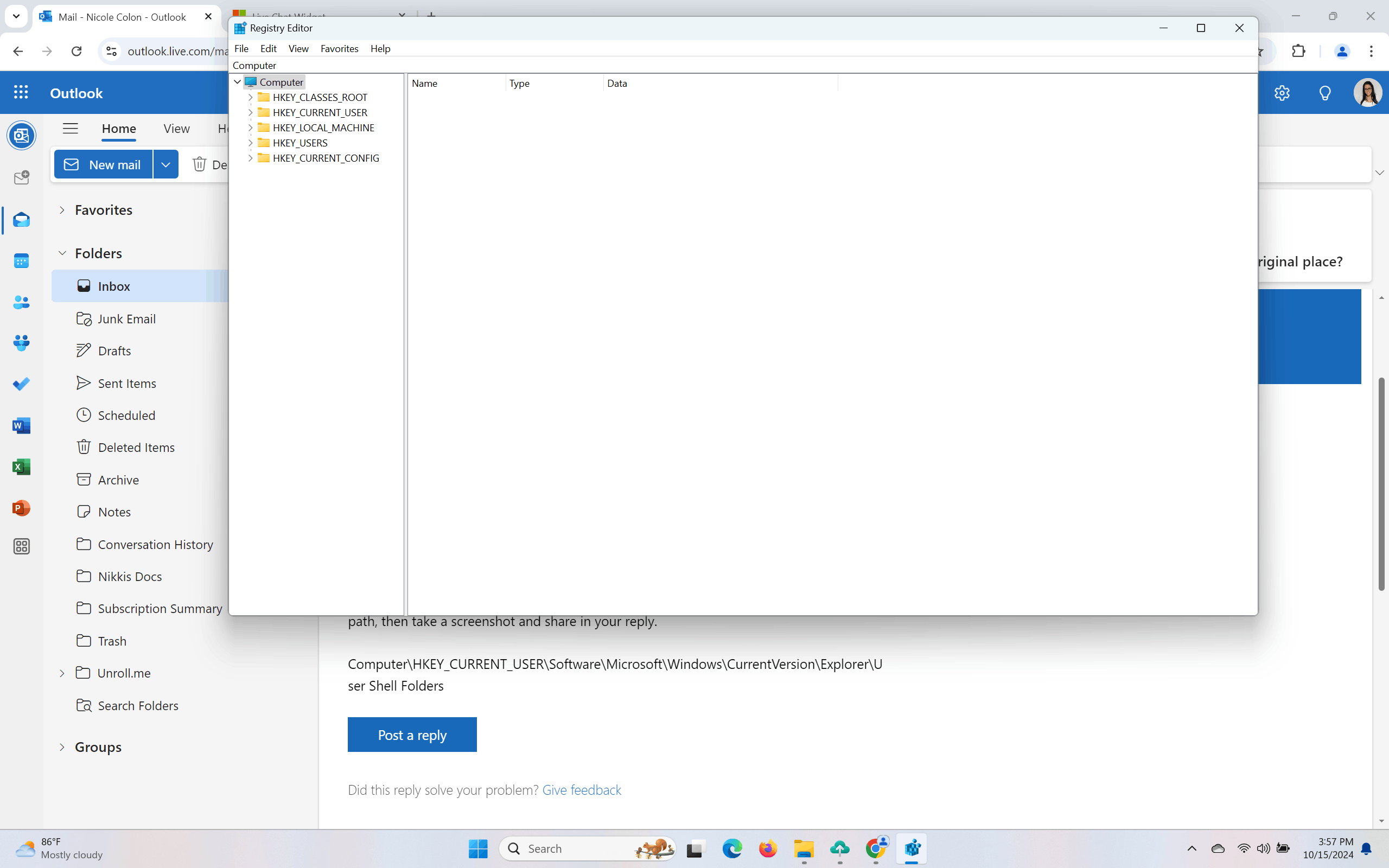 My folders disappeared and docs inside are showing up under Downloads ...
