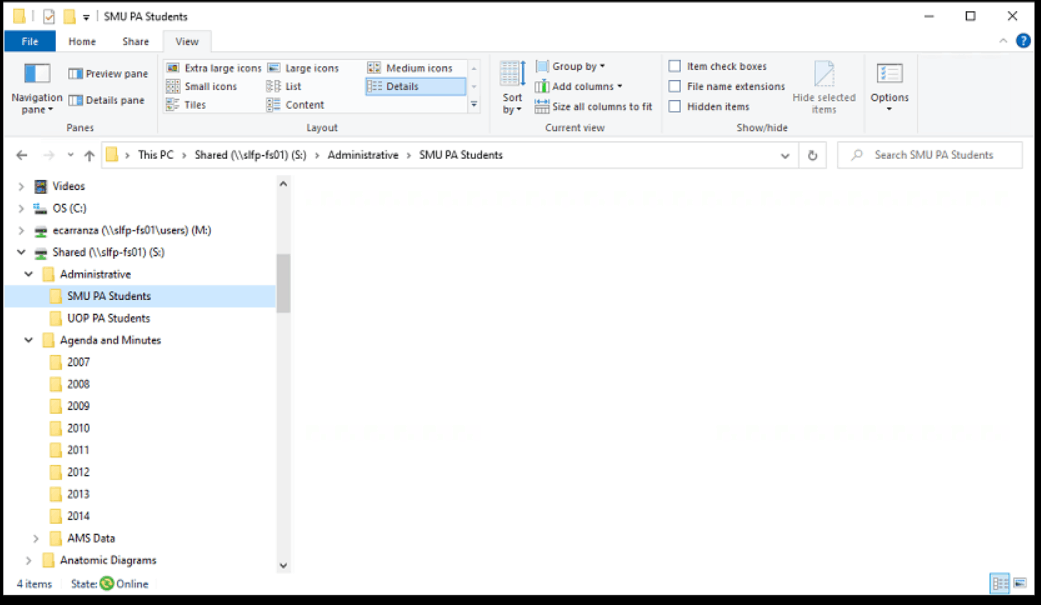 Mapped drive folders show as blank - Microsoft Q&A