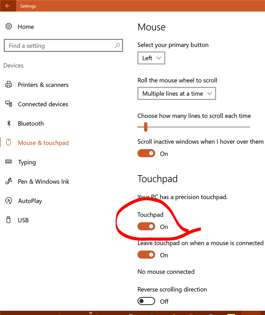 Disabling touchpad on Surface - Microsoft Q&A