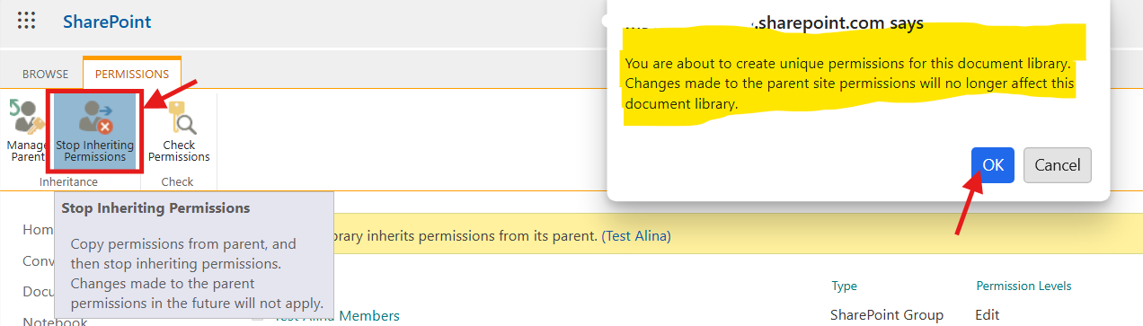 How to fix permission issues of members on sharepoint site - Microsoft Q&A