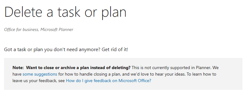 How do I remove or delete a plan from an existing group? - Microsoft Q&A