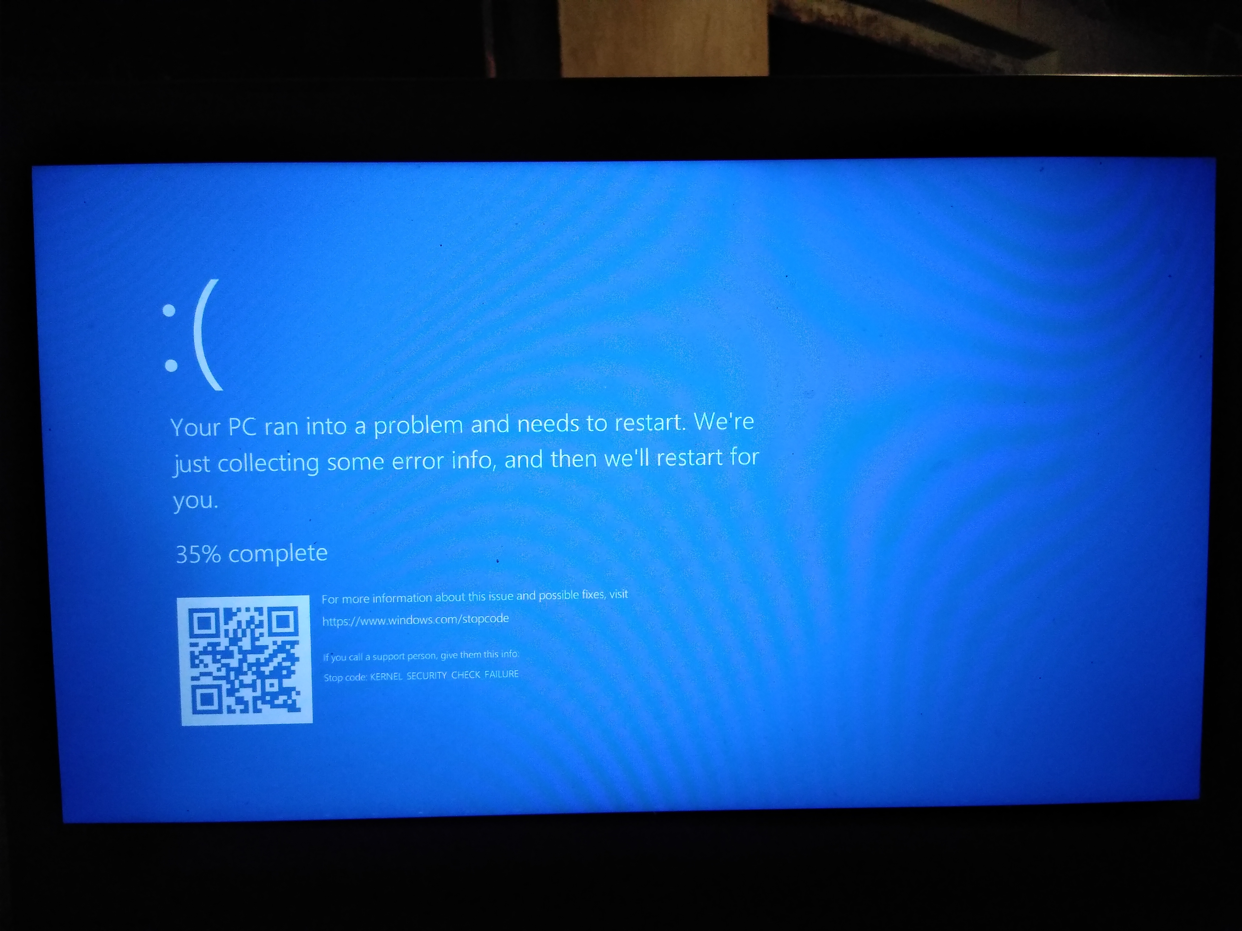 Install windows 5min ago and get this blue screen error - Microsoft Q&A