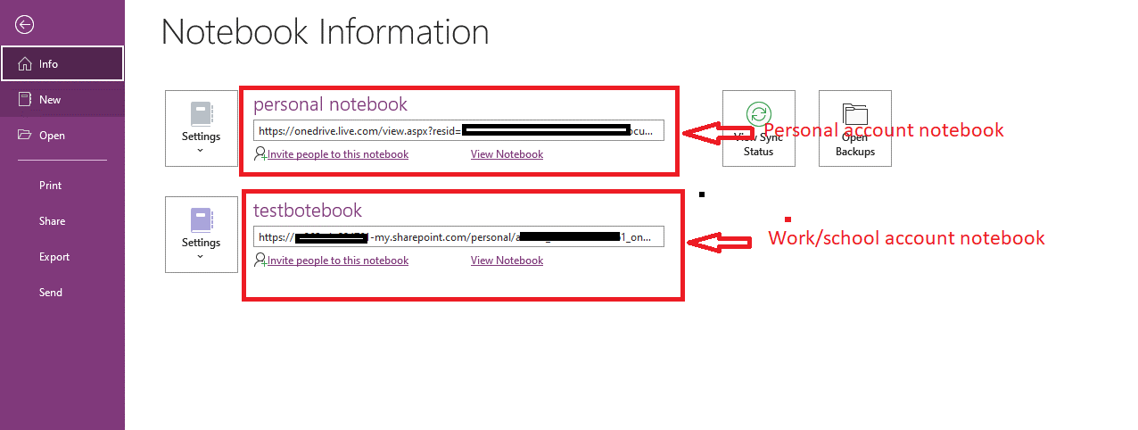 How to access notebooks from my personal OneDrive with my notebooks on ...
