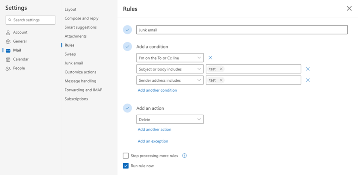 junk mail in my inbox - Microsoft Q&A