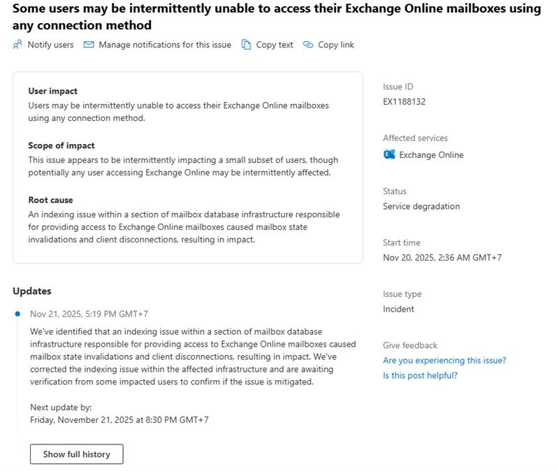 Need the support - Mailbox issue - Microsoft Q&A