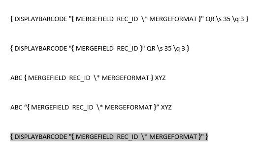 QR codes from Access 2013 using mail merge. - Microsoft Q&A