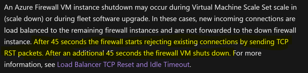 Azure Firewall scale in issue - Microsoft Q&A