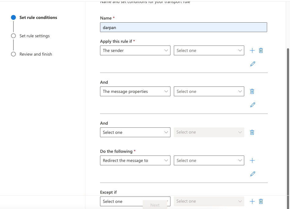 Question on setting up a rule for a mailbox - Microsoft Q&A