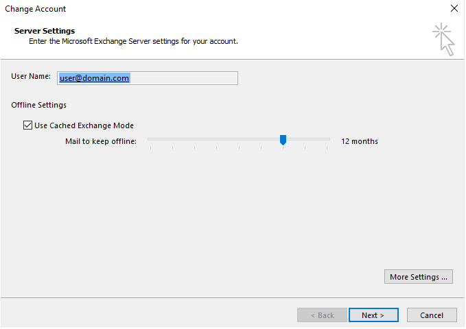 Screenshot Server Settings