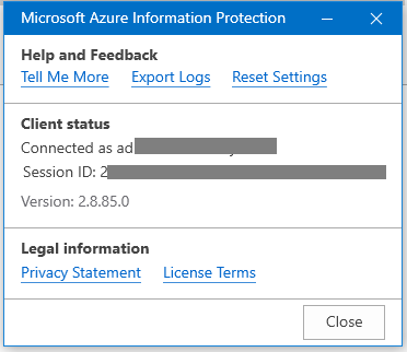 Issue about AIP, using Classify and Protect menu can't remove ...