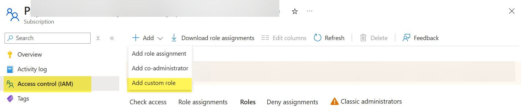 I cannot able to add the custom role. The add custom role is not ...