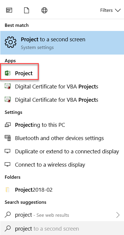 Project for Office has disappeared - Microsoft Q&A