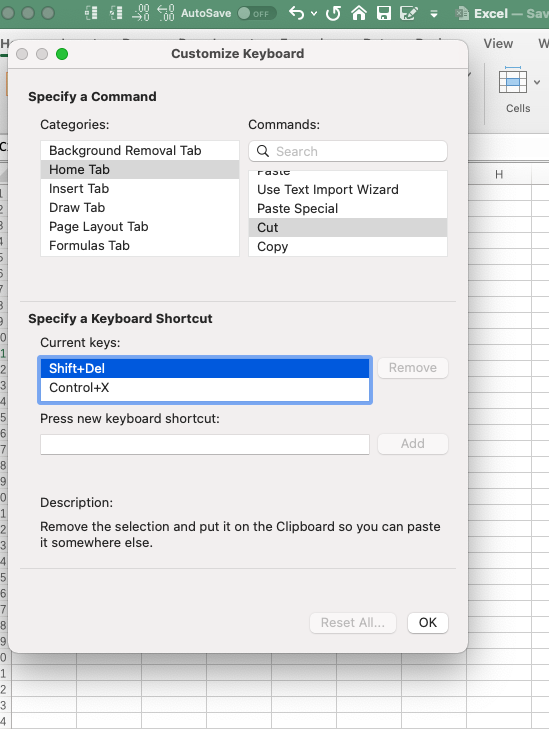 Unable to customize keyboard - Excel/Word/Office - Macbook - Microsoft Q&A