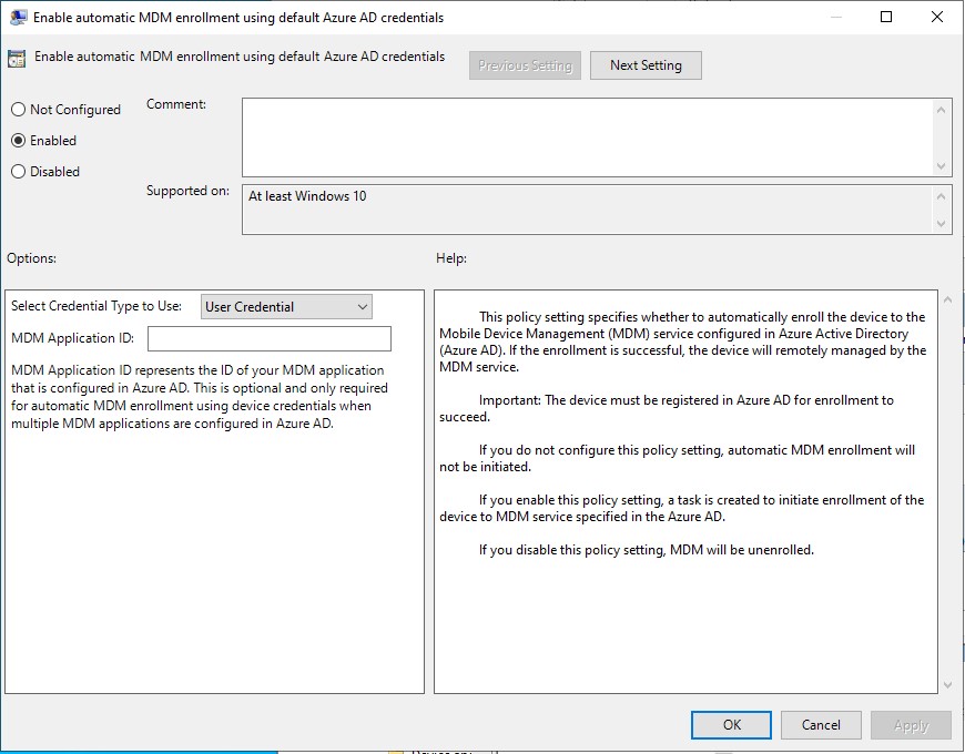 MDMPolicy