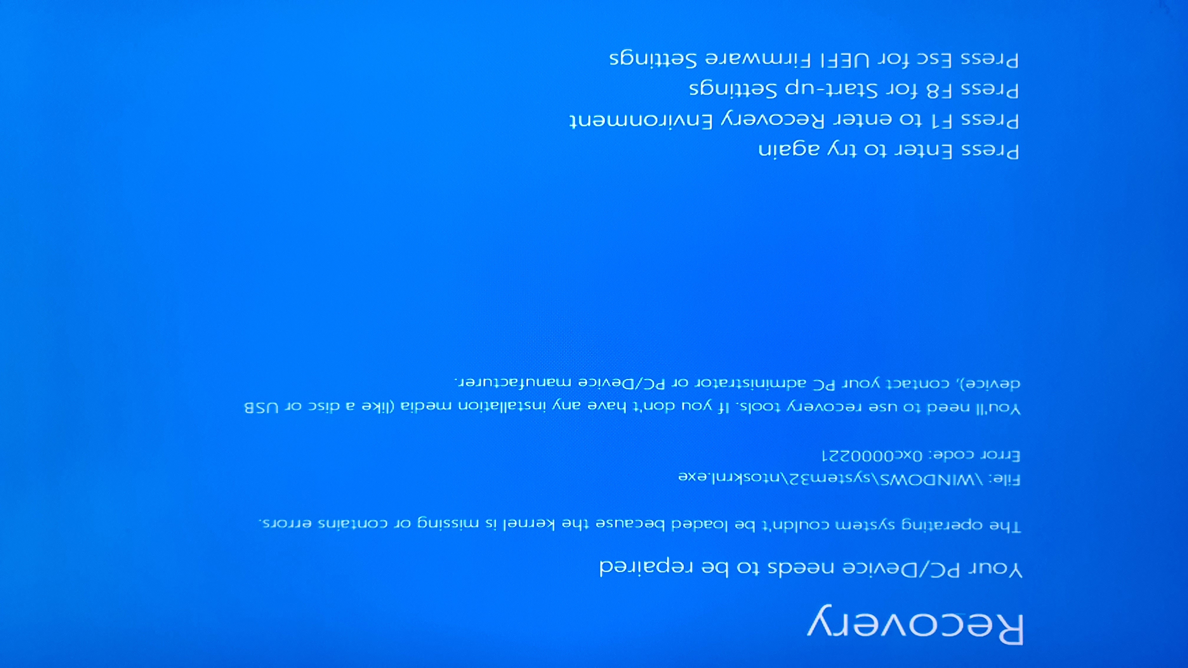Help I Cant Boot My PC When This PC Says it needs to be Repaired. But ...