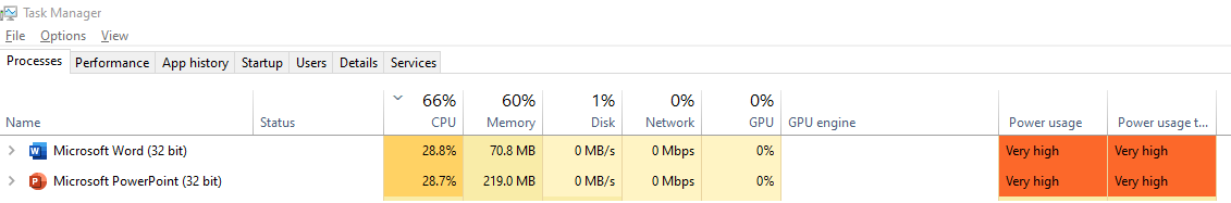 Very High CPU Usage after an update for Office 365 - Microsoft Q&A