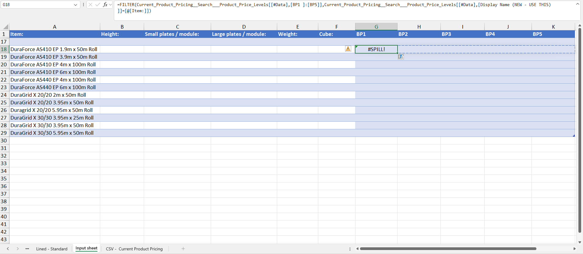 How to filter from a table that has a power query connection ...