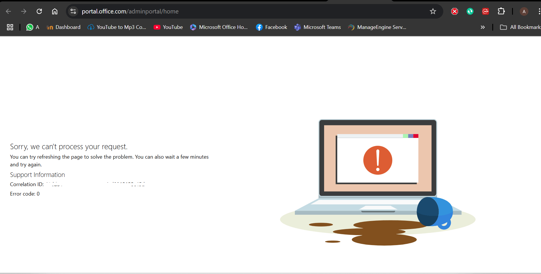 Unable to access into admin center - Microsoft Q&A
