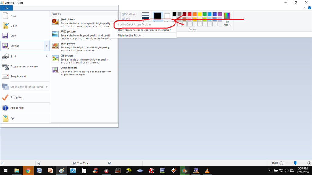 How to change default save as type in ms paint? - Microsoft Q&A