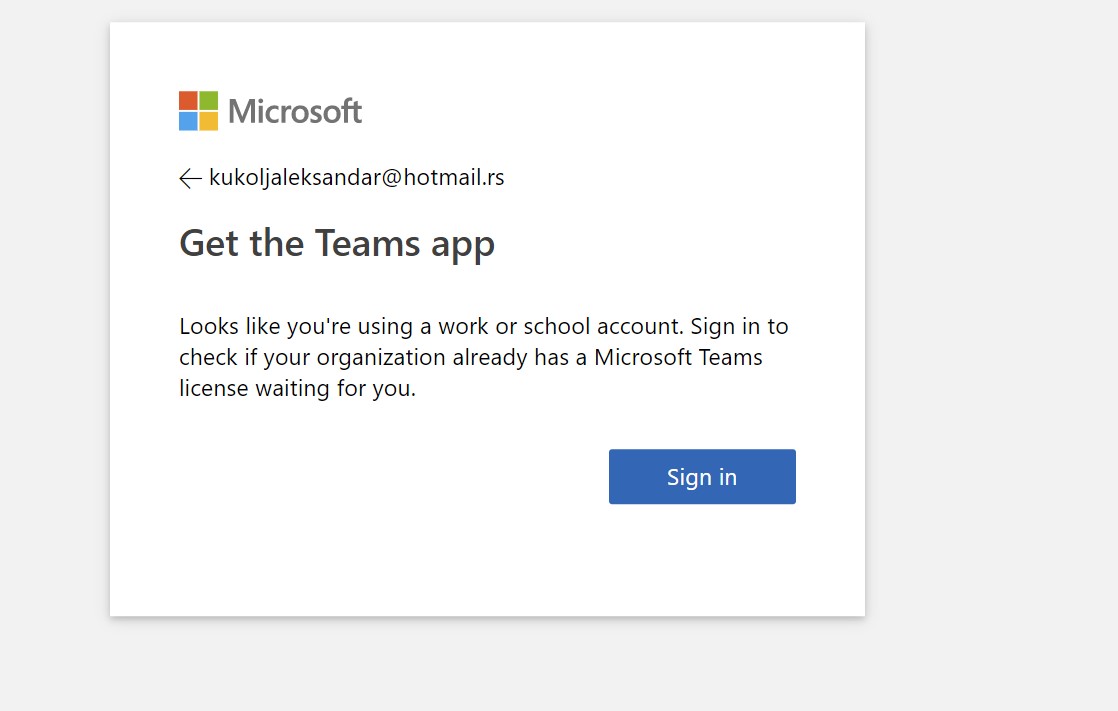 Can't sign up for Microsoft Teams free account - Microsoft Q&A