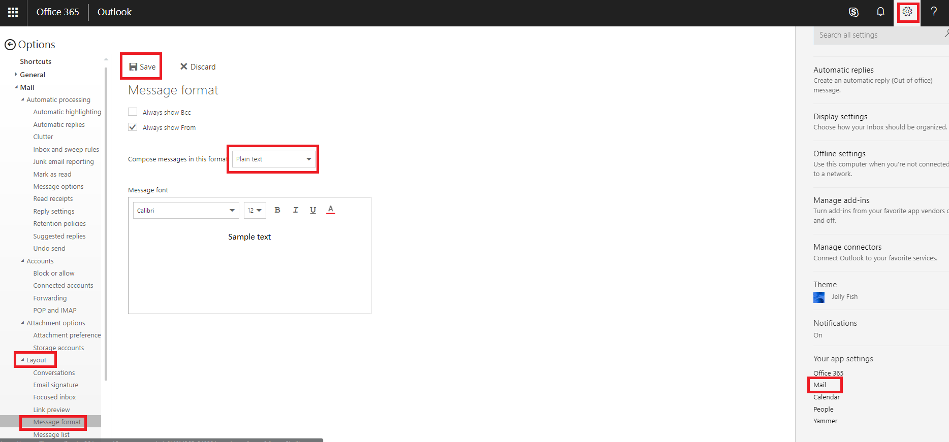 How to set your email preferences to automatically wrap outgoing plain ...