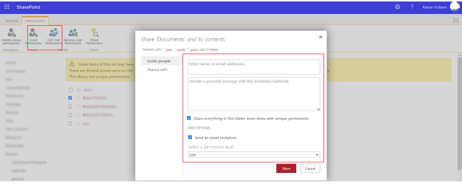 Sharing the folder gives access to all sub folders - Microsoft Q&A