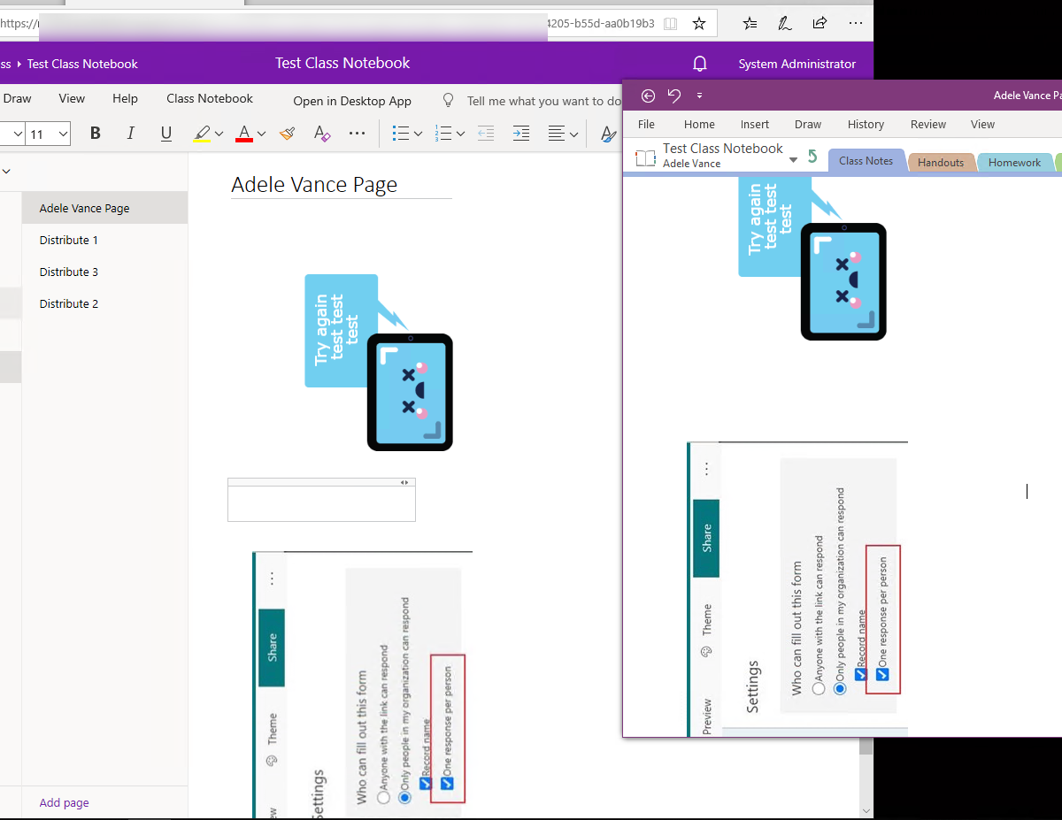 OneNote online rotating images - Microsoft Q&A