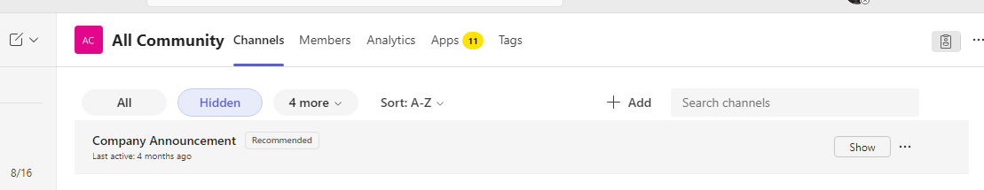 Can't find some Teams channels after the latest update. - Microsoft Q&A